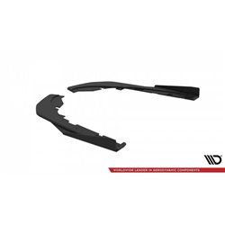 Maxton - Street Pro Lame Du Pare Chocs Arriere Kia Stinger GT / GT-Line Mk1 Noir-Rouge + Rabats Brillant