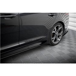 Maxton - Street Pro Rajouts Des Bas De Caisse Kia Stinger GT / GT-Line / Standard Mk1 Noir-Rouge + Rabats Brillant