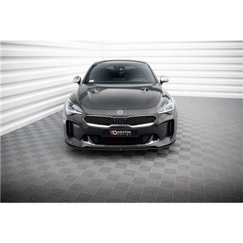 Maxton - Street Pro Lame Du Pare-Chocs Avant Kia Stinger GT / GT-Line / Standard Mk1 Noir