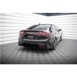 Maxton - Street Pro Lame Du Pare Chocs Arriere Kia Stinger GT / GT-Line Mk1 Noir
