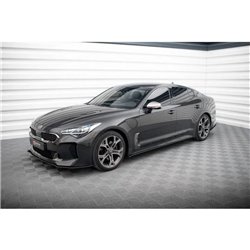 Maxton - Street Pro Rajouts Des Bas De Caisse Kia Stinger GT / GT-Line / Standard Mk1 Noir-Rouge
