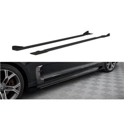Maxton - Street Pro Rajouts Des Bas De Caisse Kia Stinger GT / GT-Line / Standard Mk1 Noir + Rabats Brillant