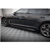 Maxton - Street Pro Rajouts Des Bas De Caisse Kia Stinger GT / GT-Line / Standard Mk1 Noir + Rabats Brillant 