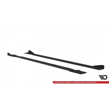 Maxton - Street Pro Rajouts Des Bas De Caisse Kia Stinger GT / GT-Line / Standard Mk1 Noir + Rabats Brillant 