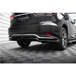 Maxton - Arriere Lame (avec une barre verticale) Lexus RX F-Sport Mk4 Facelift 