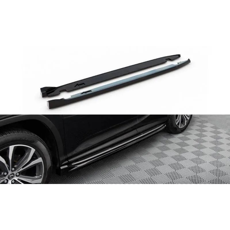 Maxton - Rajouts Des Bas De Caisse Lexus RX Mk4 Facelift (version avec marchepieds OEM)