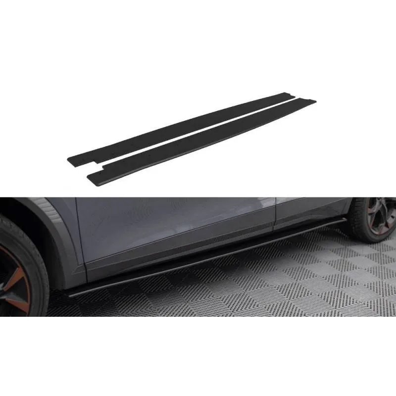 Maxton - Street Pro Rajouts Des Bas De Caisse Cupra Formentor Mk1 Facelift Noir-Rouge