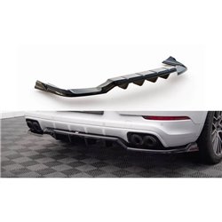 Maxton - Arriere Splitter (avec une barre verticale) Porsche Cayenne Coupe / SUV Mk3