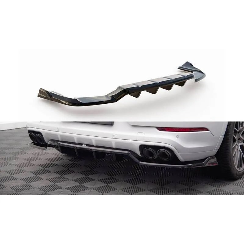 Maxton - Arriere Splitter (avec une barre verticale) Porsche Cayenne Coupe / SUV Mk3