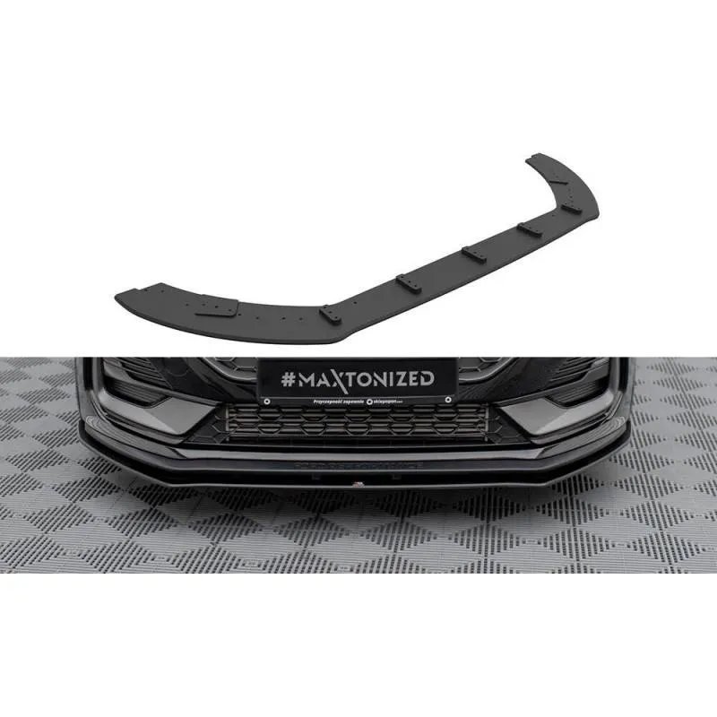 Maxton - Street Pro Lame Du Pare-Chocs Avant Ford Fiesta ST Mk8 Facelift Noir-Rouge