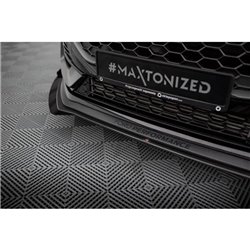 Maxton - Street Pro Lame Du Pare-Chocs Avant Ford Fiesta ST Mk8 Facelift Noir + Rabats Brillant 