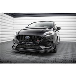 Maxton - Street Pro Lame Du Pare-Chocs Avant Ford Fiesta ST Mk8 Facelift Noir + Rabats Brillant 