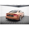 Maxton - Street Pro Central Diffuseur Arriere Audi A7 S-Line C7 Noir-Rouge