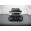 Maxton - Street Pro Lame Du Pare-Chocs Avant Ford Fiesta ST Mk8 Facelift Noir-Rouge + Rabats Brillant