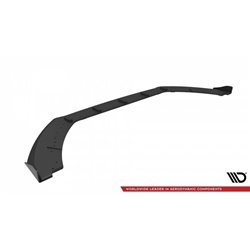 Maxton - Street Pro Lame Du Pare-Chocs Avant Ford Fiesta ST Mk8 Facelift Noir-Rouge + Rabats Brillant