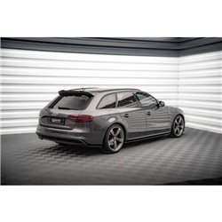 Maxton - Lames De Pare-Chocs Arrière Latérales V.2 Audi A4 S-Line Avant B8 Facelift 