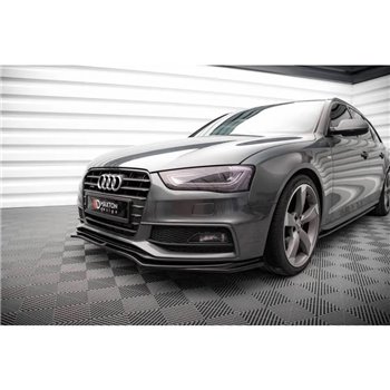 Maxton - Lame Du Pare-Chocs Avant V.4 Audi A4 S-Line / S4 B8 Facelift 