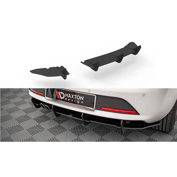 Maxton - Street Pro Central Diffuseur Arriere Seat Ibiza FR SC Mk4 Facelift Noir-Rouge