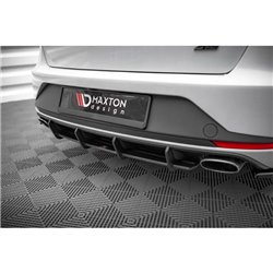 Maxton - Street Pro Central Diffuseur Arriere Seat Leon Cupra Sportstourer Mk3 Noir