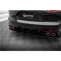 Maxton - Street Pro Central Diffuseur Arriere V.1 Kia Stinger GT / GT-Line Mk1 Noir-Rouge