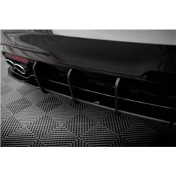 Maxton - Street Pro Central Diffuseur Arriere V.1 Kia Stinger GT / GT-Line Mk1 Noir-Rouge