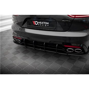 Maxton - Street Pro Central Diffuseur Arriere V.1 Kia Stinger GT / GT-Line Mk1 Rouge