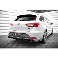 Maxton - Lames De Pare-Chocs Arrière Latérales V.2 Seat Leon Cupra Sportstourer Mk3 