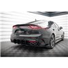 Maxton - Street Pro Central Diffuseur Arriere V.1 Kia Stinger GT / GT-Line Mk1 Noir
