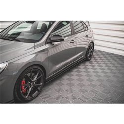 Maxton - Street Pro Rajouts Des Bas De Caisse V.2 Hyundai I30 N / N-Line Hatchback / Fastback Mk3 / Mk3 Facelift Noir-Rouge