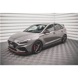 Maxton - Street Pro Rajouts Des Bas De Caisse V.2 Hyundai I30 N / N-Line Hatchback / Fastback Mk3 / Mk3 Facelift Noir-Rouge