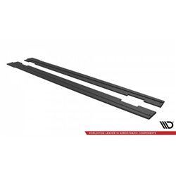 Maxton - Street Pro Rajouts Des Bas De Caisse V.2 Hyundai I30 N / N-Line Hatchback / Fastback Mk3 / Mk3 Facelift Noir-Rouge