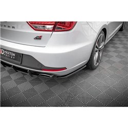 Maxton - Lames De Pare-Chocs Arrière Latérales V.1 Boczne Seat Leon Cupra Sportstourer Mk3 