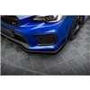 Maxton - Street Pro Lame Du Pare-Chocs Avant Subaru WRX STI Mk1 Facelift Noir-Rouge + Rabats Brillant