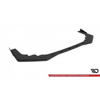 Maxton - Street Pro Lame Du Pare-Chocs Avant Subaru WRX STI Mk1 Facelift Noir-Rouge + Rabats Brillant