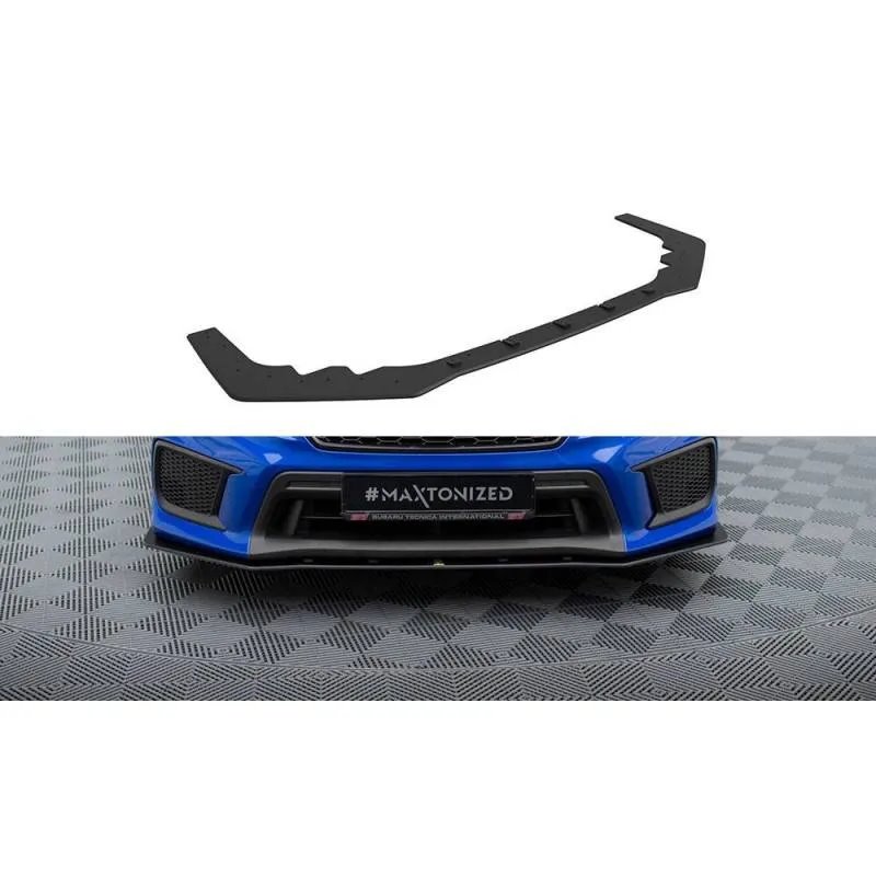 Maxton - Street Pro Lame Du Pare-Chocs Avant Subaru WRX STI Mk1 Facelift Noir-Rouge