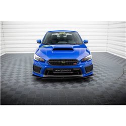 Maxton - Street Pro Lame Du Pare-Chocs Avant Subaru WRX STI Mk1 Facelift Noir-Rouge