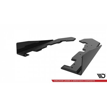 Maxton - Street Pro Lame Du Pare Chocs Arriere Subaru WRX STI Mk1 Noir-Rouge + Rabats Brillant