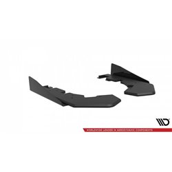 Maxton - Street Pro Lame Du Pare Chocs Arriere Subaru WRX STI Mk1 Noir-Rouge + Rabats Brillant