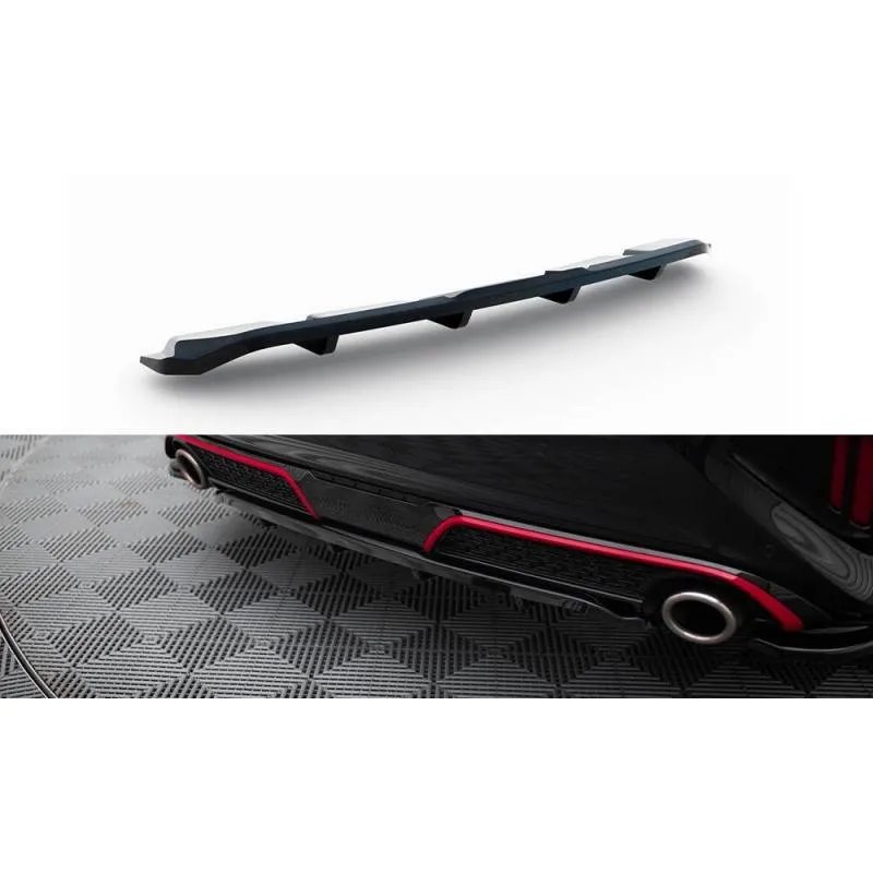 Maxton - Arriere Splitter (avec une barre verticale) Kia Ceed GT Mk3 Facelift