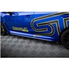 Maxton - Street Pro Rajouts Des Bas De Caisse Subaru WRX STI Mk1 Noir + Rabats Brillant 