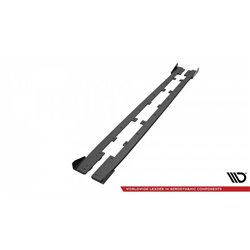 Maxton - Street Pro Rajouts Des Bas De Caisse Subaru WRX STI Mk1 Noir + Rabats Brillant 