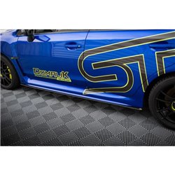 Maxton - Street Pro Rajouts Des Bas De Caisse Subaru WRX STI Mk1 Noir-Rouge