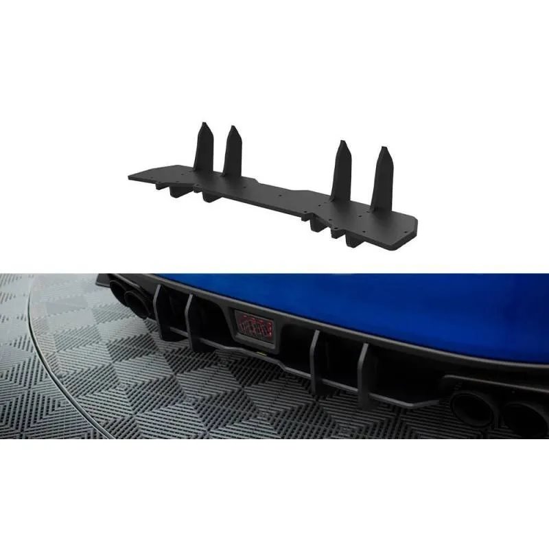 Maxton - Street Pro Central Diffuseur Arriere Subaru WRX STI Mk1 Rouge
