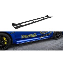 Maxton - Street Pro Rajouts Des Bas De Caisse Subaru WRX STI Mk1 Noir-Rouge + Rabats Brillant