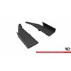 Maxton - Street Pro Lame Du Pare Chocs Arriere Mercedes-AMG C63 Sedan / Estate W205 Facelift Noir-Rouge + Rabats Brillant