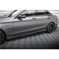 Maxton - Street Pro Rajouts Des Bas De Caisse Mercedes-AMG C63 Sedan / Estate W205 Facelift Noir