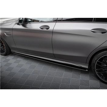 Maxton - Street Pro Rajouts Des Bas De Caisse Mercedes-AMG C63 Sedan / Estate W205 Facelift Noir