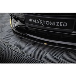 Maxton - Street Pro Lame Du Pare-Chocs Avant Mercedes-AMG CLA 45 Aero C117 Facelift Noir