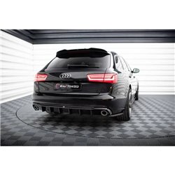 Maxton - Diffuseur Arrière Complet Audi A6 Sedan / Avant C7 (Version mit Einzelauspuff auf beiden Seiten) 