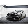 Maxton - Street Pro Lame Du Pare-Chocs Avant Mercedes-AMG CLA 45 Aero C117 Facelift Noir-Rouge